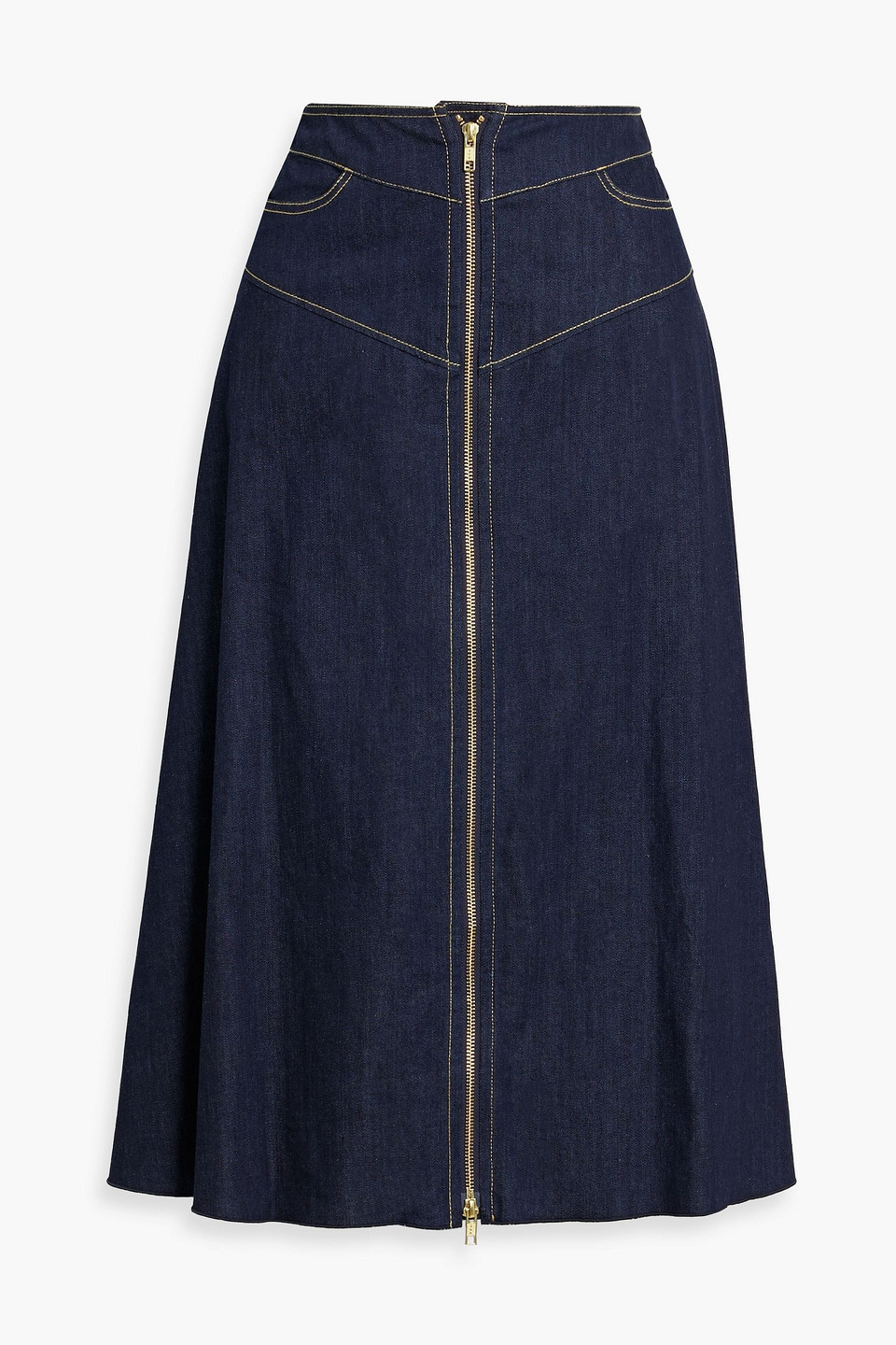 Diane Von Furstenberg Salome Denim Midi Skirt