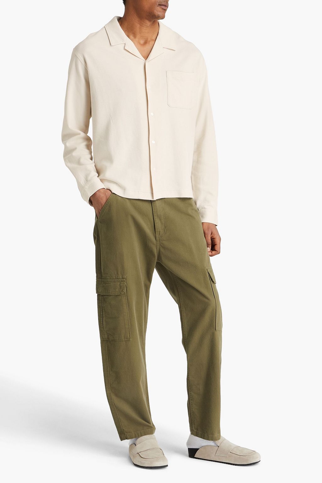 FRAME Cotton-jersey shirt