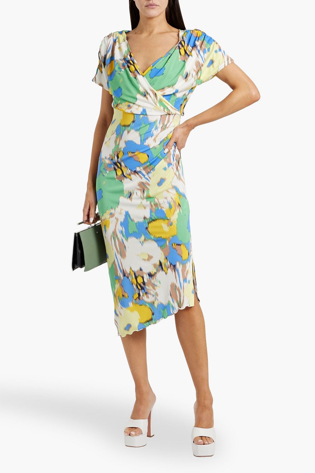 DIANE VON FURSTENBERG Havana wrap-effect printed jersey midi dress