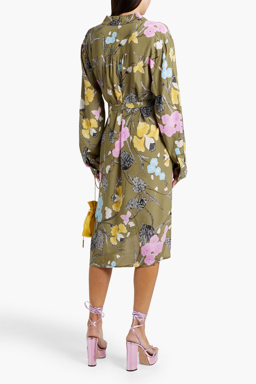 DIANE VON FURSTENBERG Prita floral-print crepe de chine shirt dress