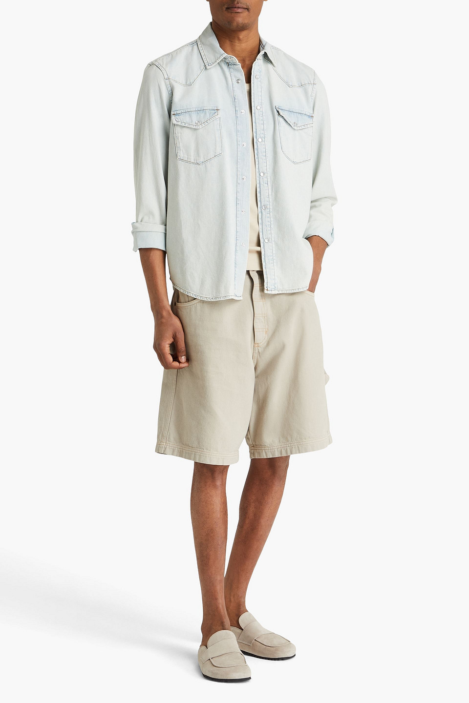  Frame - Denim Shirt - Blue - S 