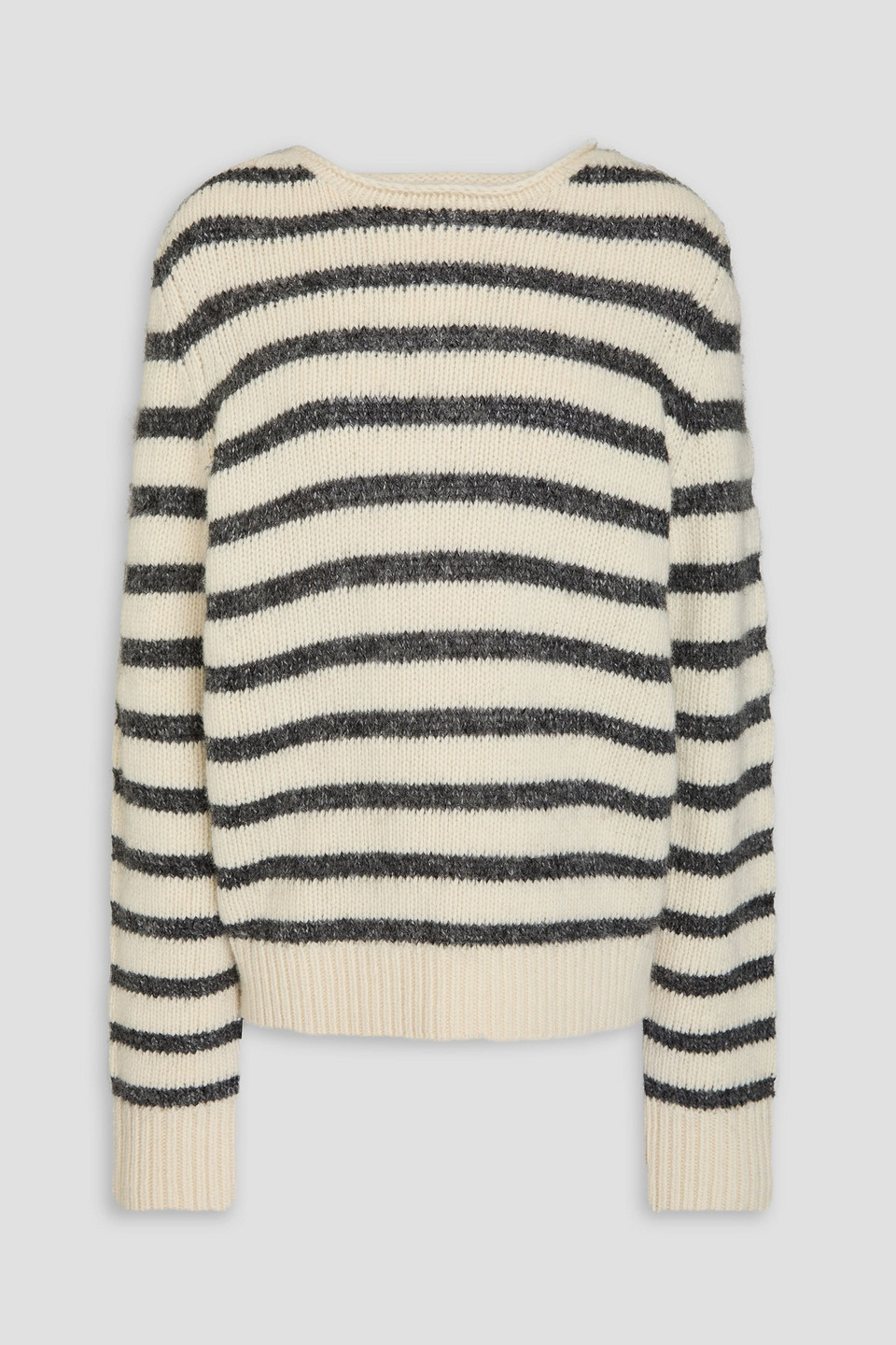 ALEX MILL JAIME STRIPED MERINO WOOL-BLEND SWEATER