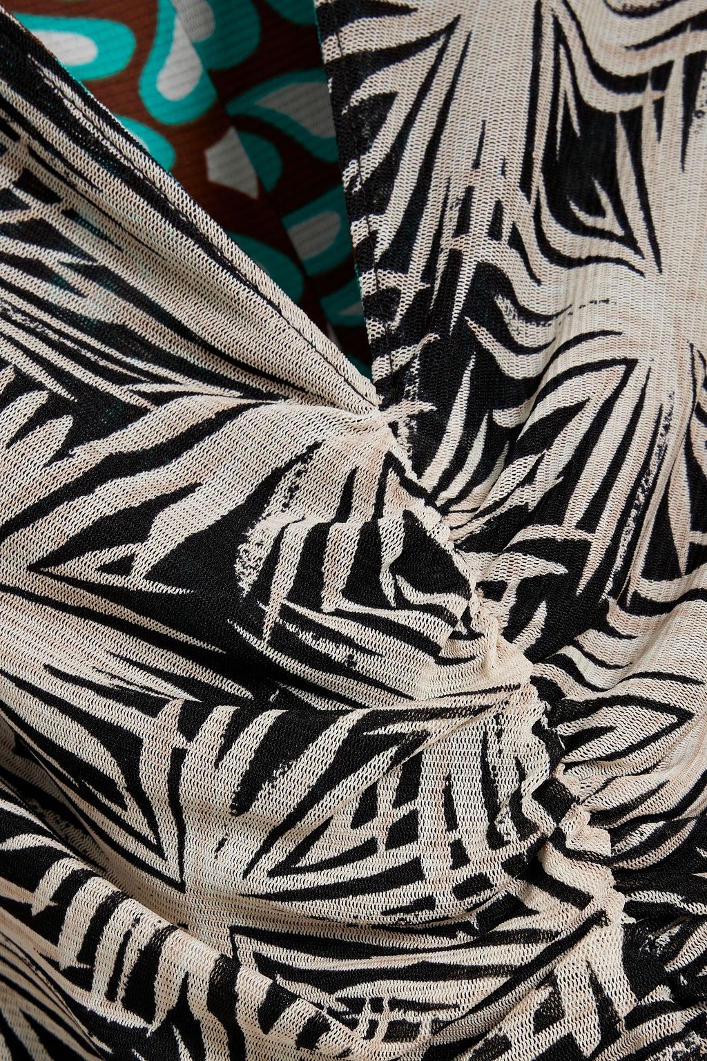 DIANE VON FURSTENBERG Solveigh reversible printed stretch-mesh maxi dress