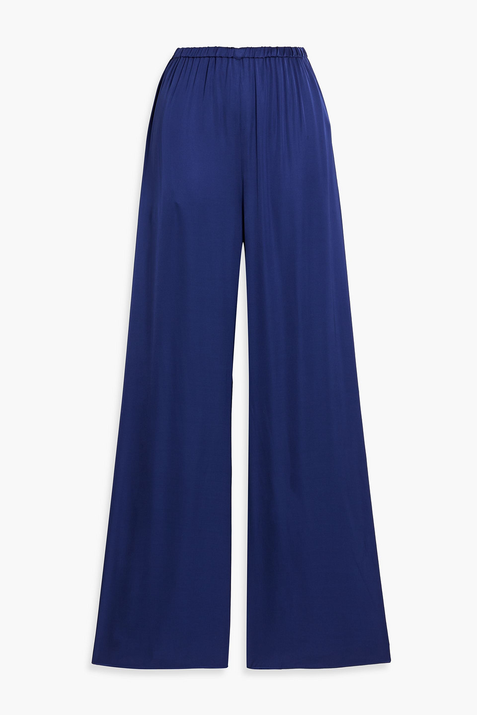Diane Von Furstenberg Gianna Charmeuse Wide-leg Pants In Purple
