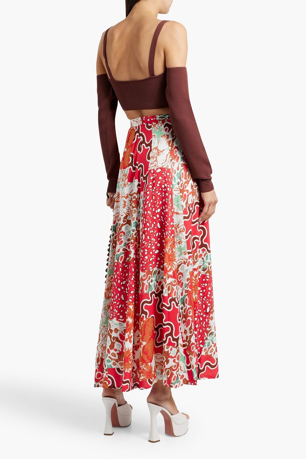 DIANE VON FURSTENBERG Florencia printed woven maxi skirt