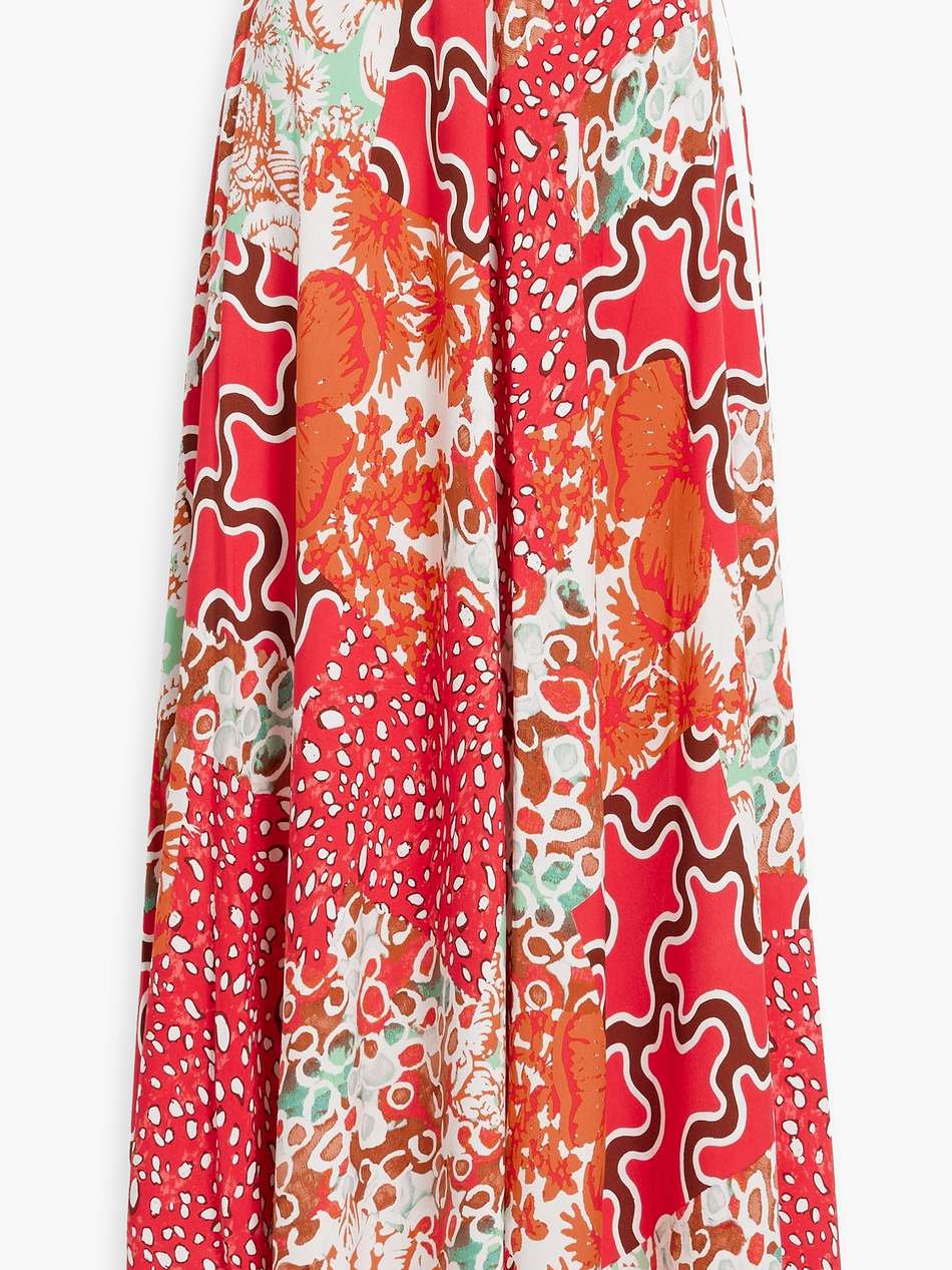 florencia printed woven maxi skirt
