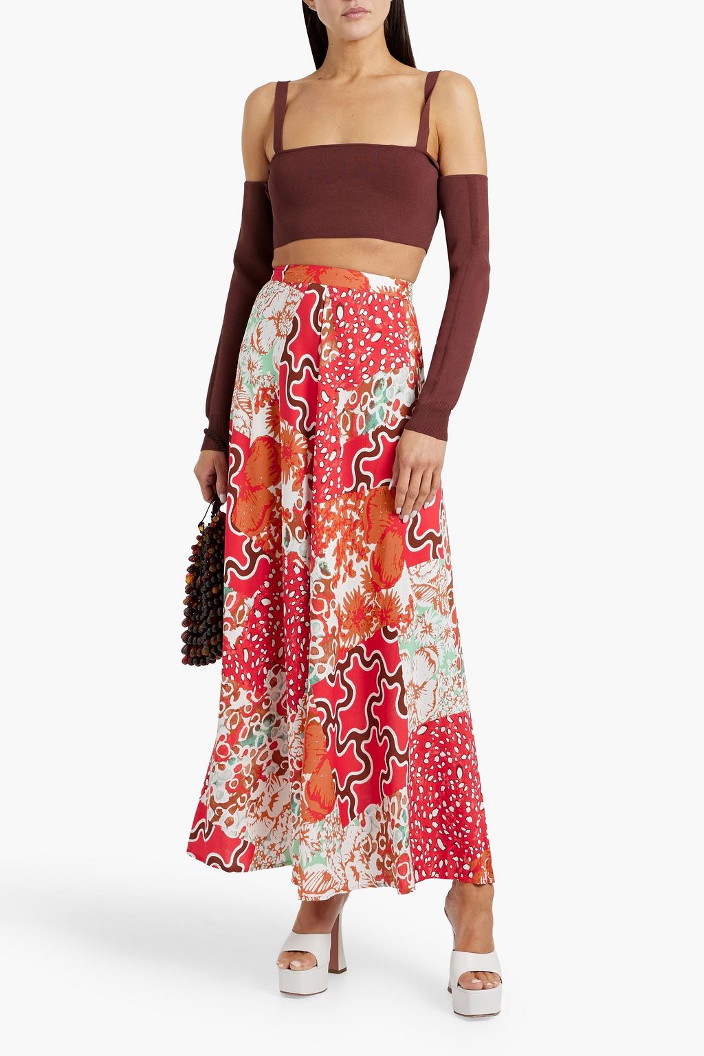 DIANE VON FURSTENBERG Florencia printed woven maxi skirt