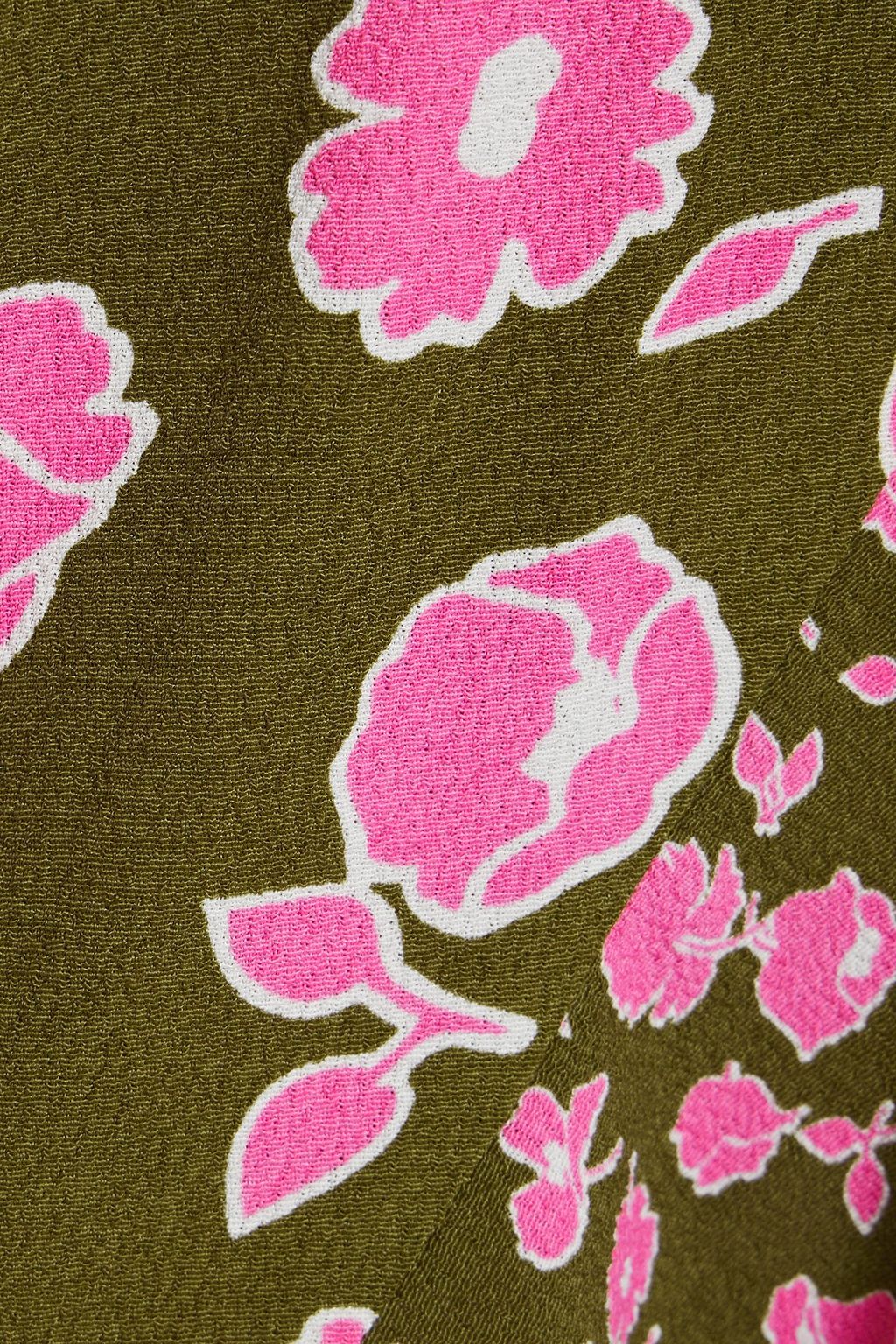 DIANE VON FURSTENBERG Emilia floral-print crepe mini wrap dress
