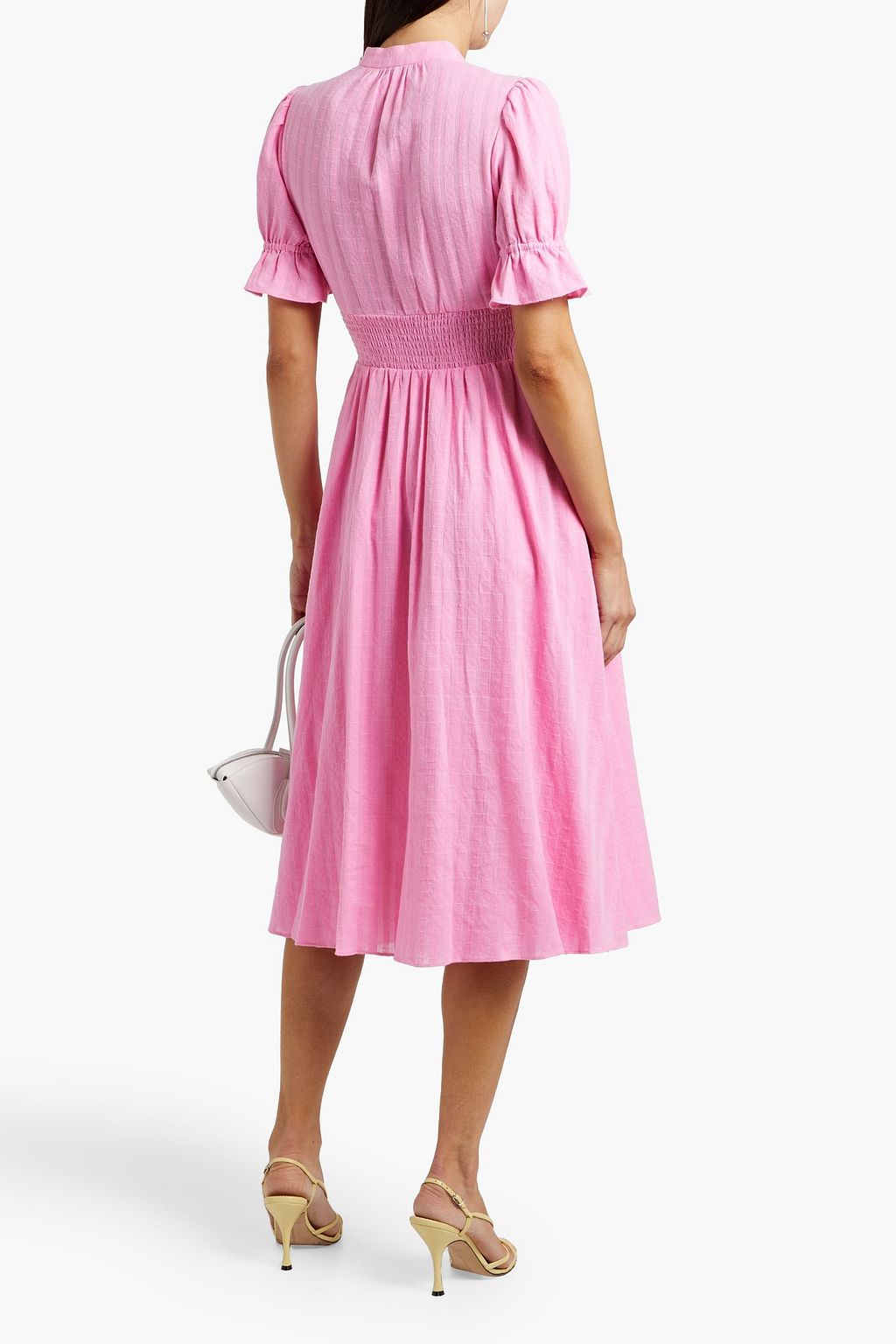 DIANE VON FURSTENBERG Erica cotton-jacquard midi dress