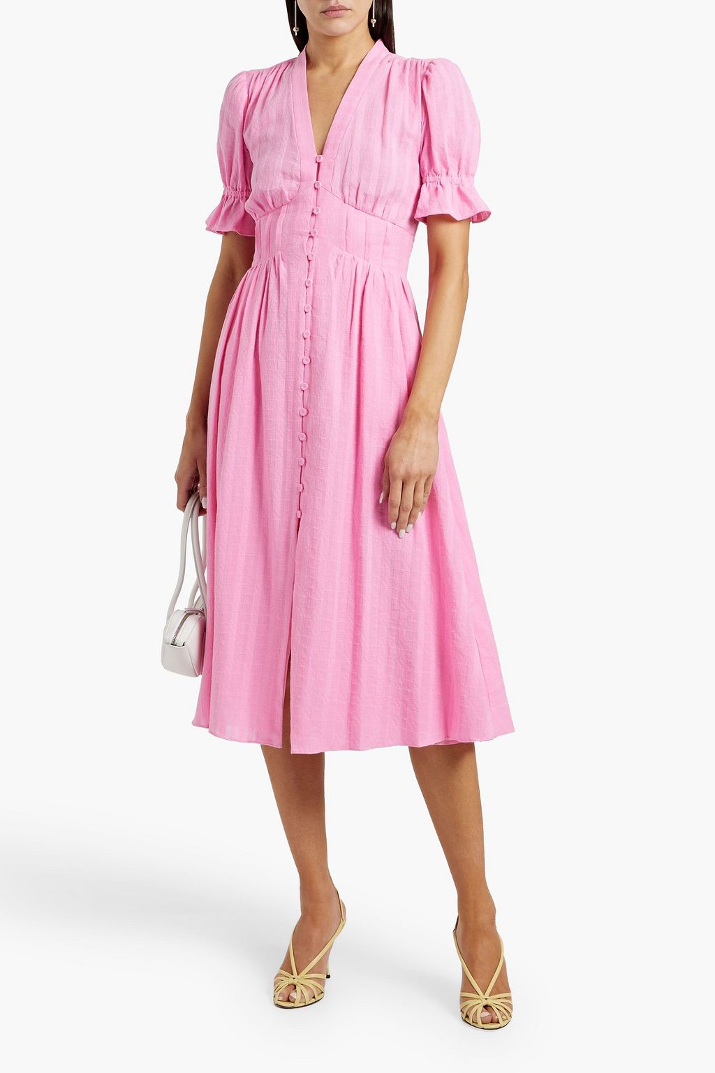 DIANE VON FURSTENBERG Erica cotton-jacquard midi dress