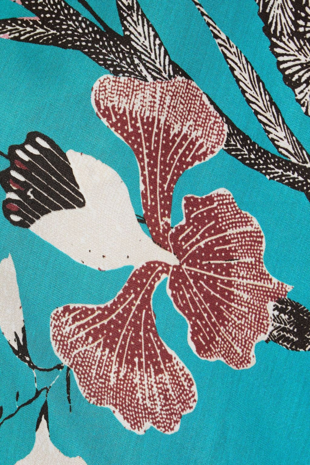DIANE VON FURSTENBERG Balbino reversible floral-print crepe de chine maxi slip dress