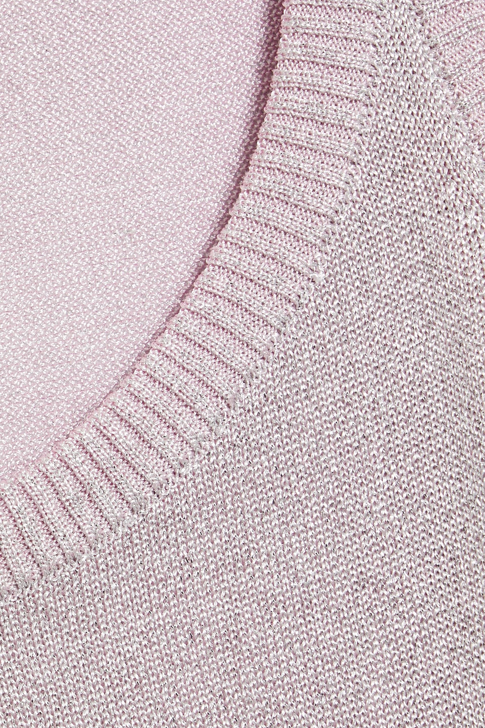 Shop Missoni Metallic Knitted Tank In Lilac