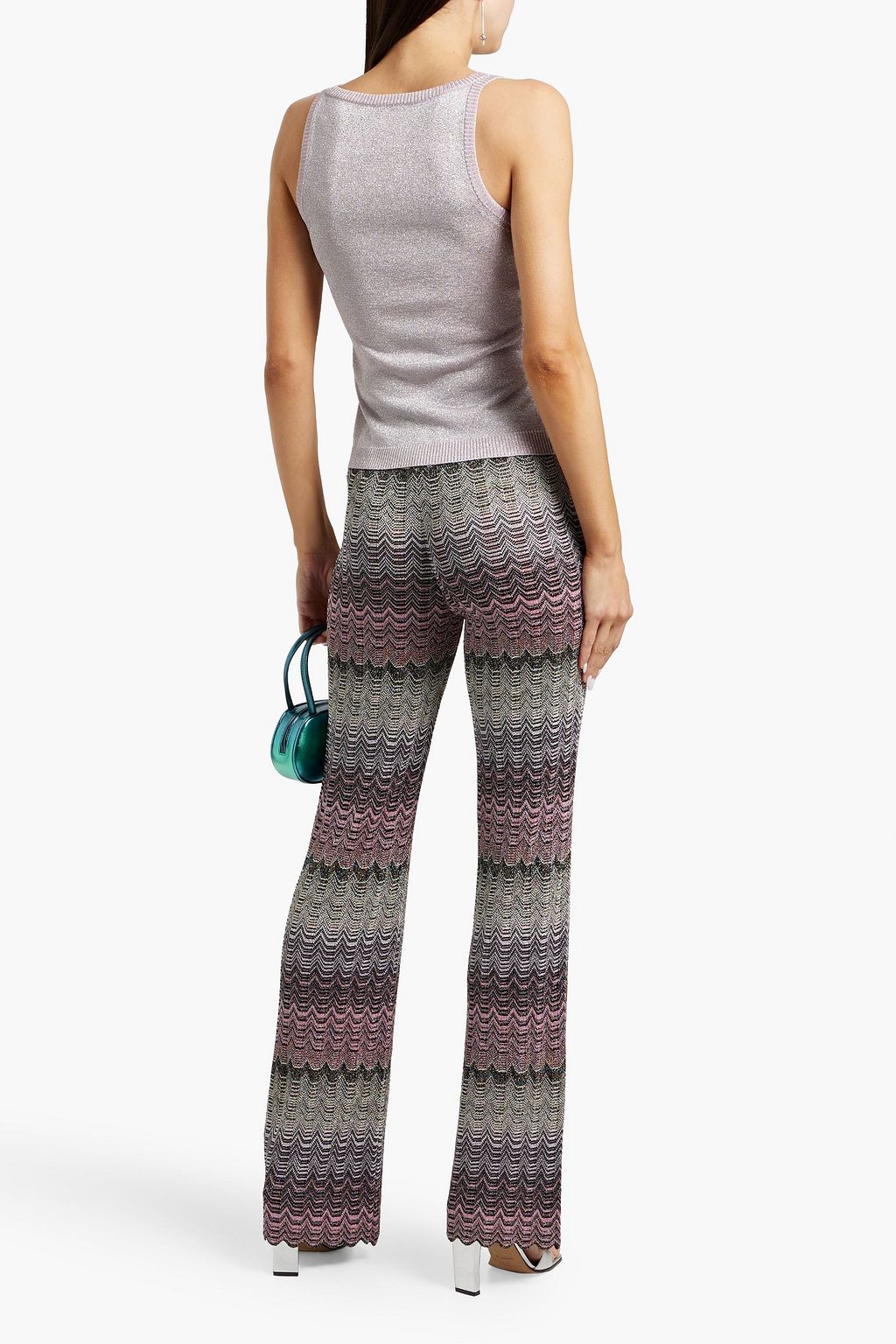 MISSONI Metallic knitted tank