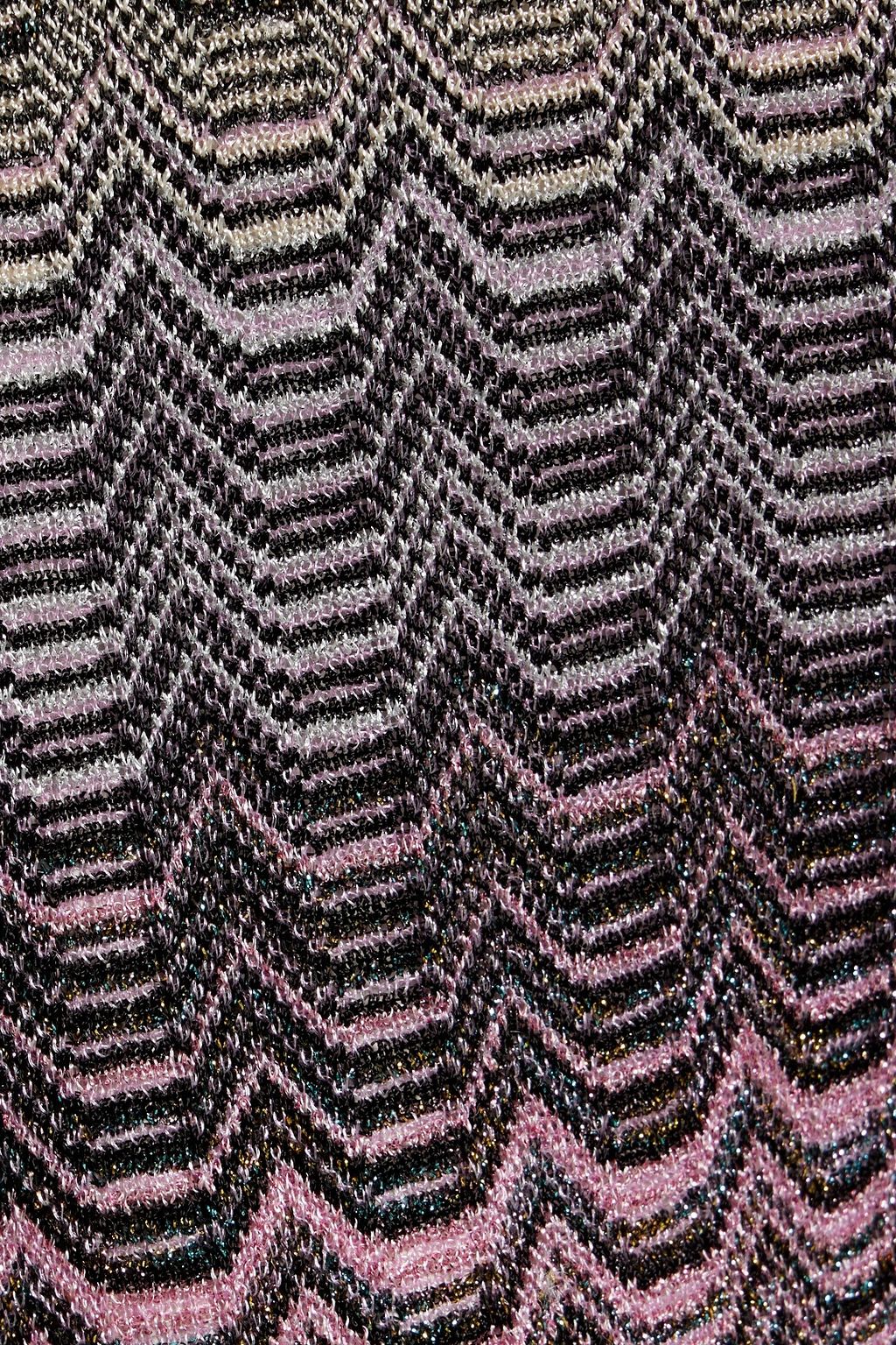 MISSONI Metallic crochet-knit flared pants