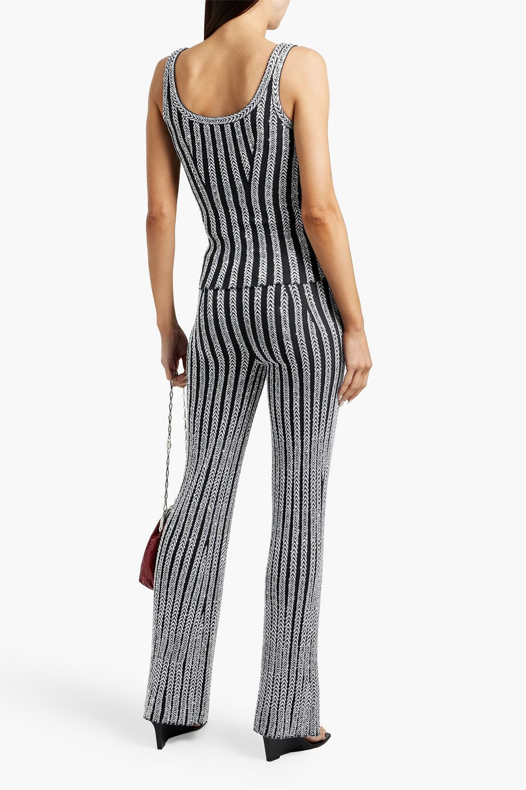 MISSONI Sequin-embellished ribbed-knit tank