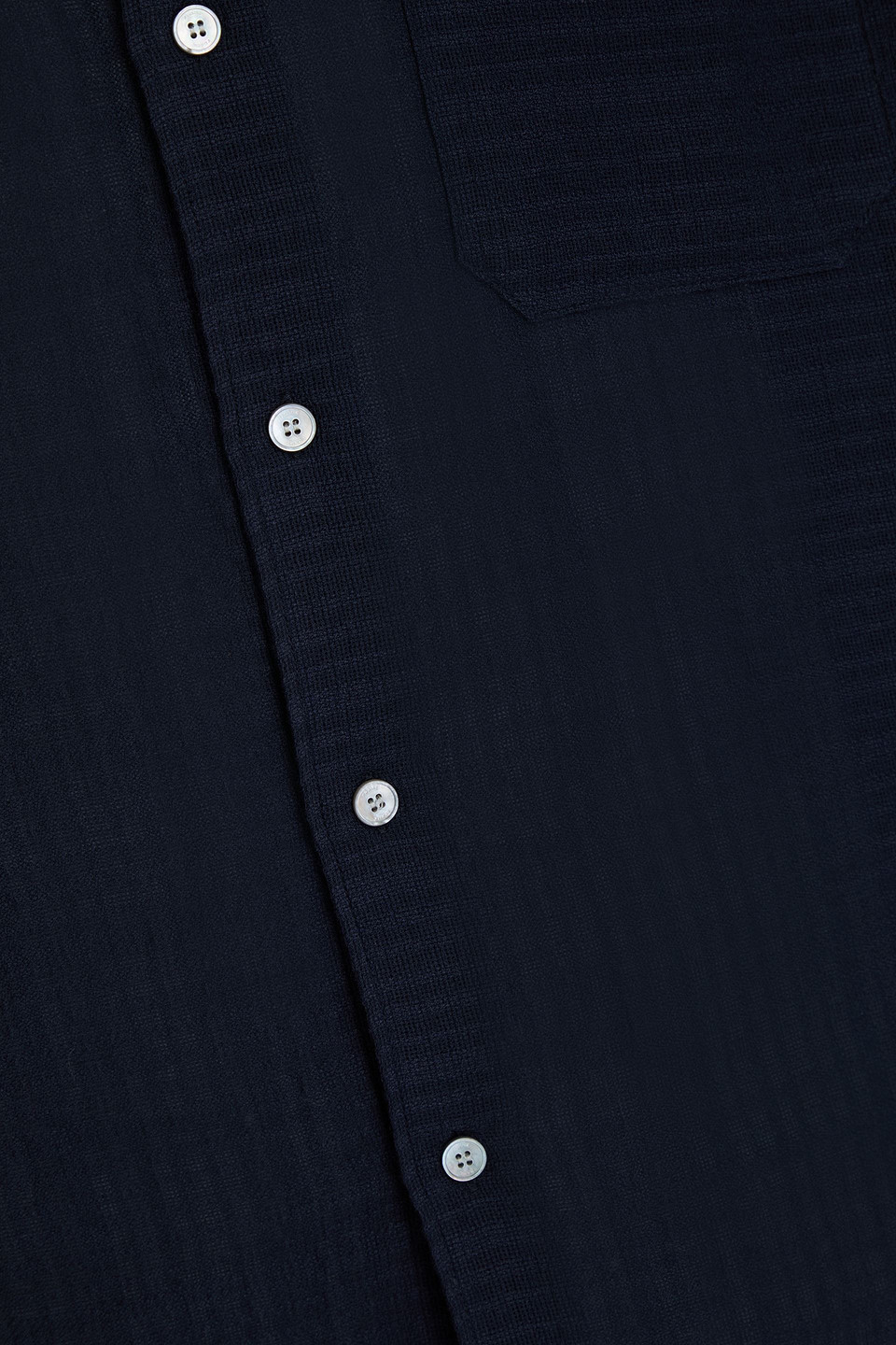 Frame Cotton-gauze Shirt In Navy