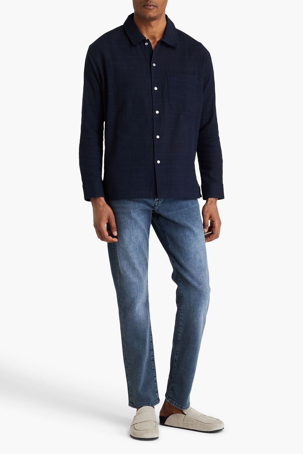 FRAME Cotton-gauze shirt