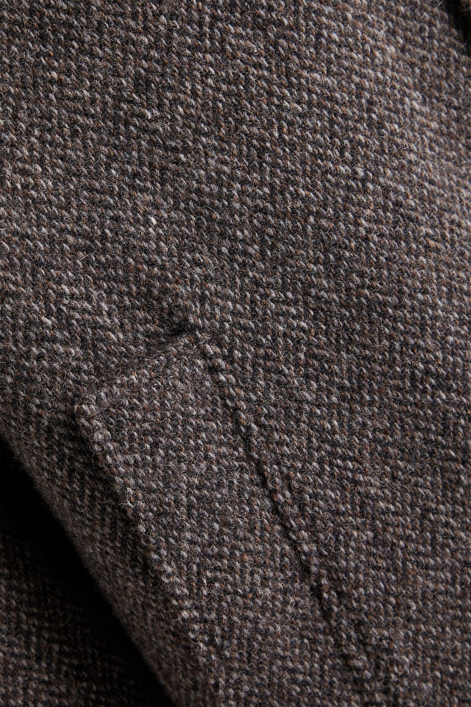 Frame Wool-blend Tweed Overshirt In Gray