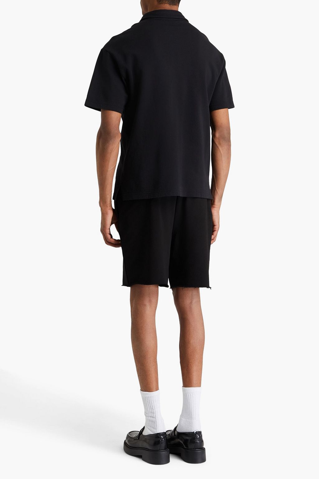 FRAME Cotton-jersey polo shirt