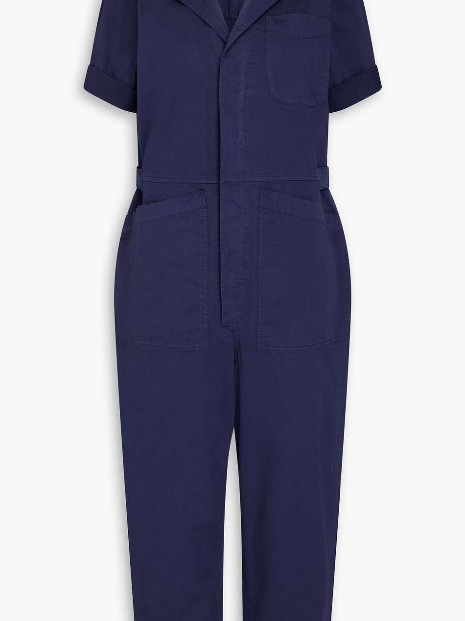 standard cropped cotton-blend jumpsuit