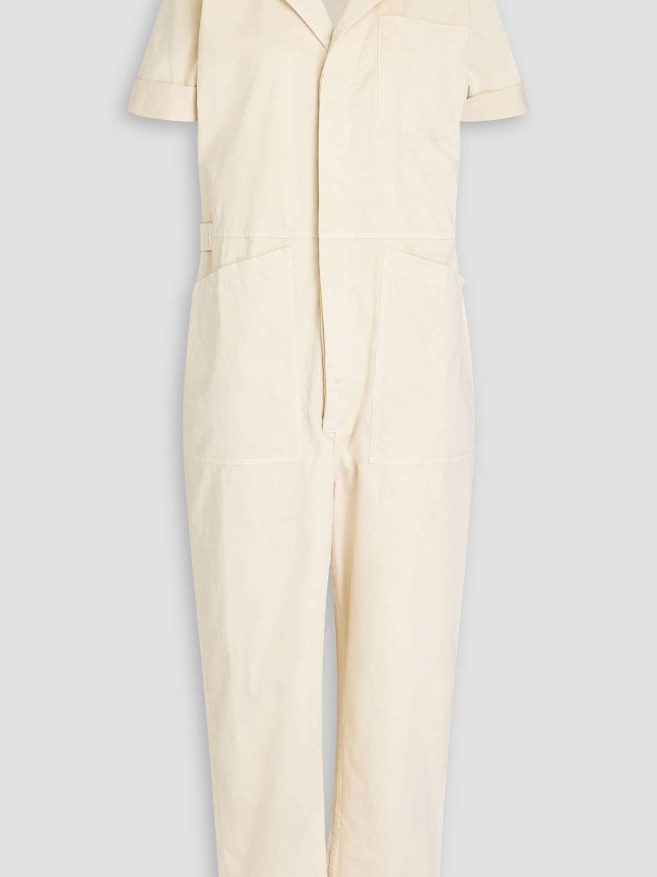 standard cropped cotton-blend jumpsuit
