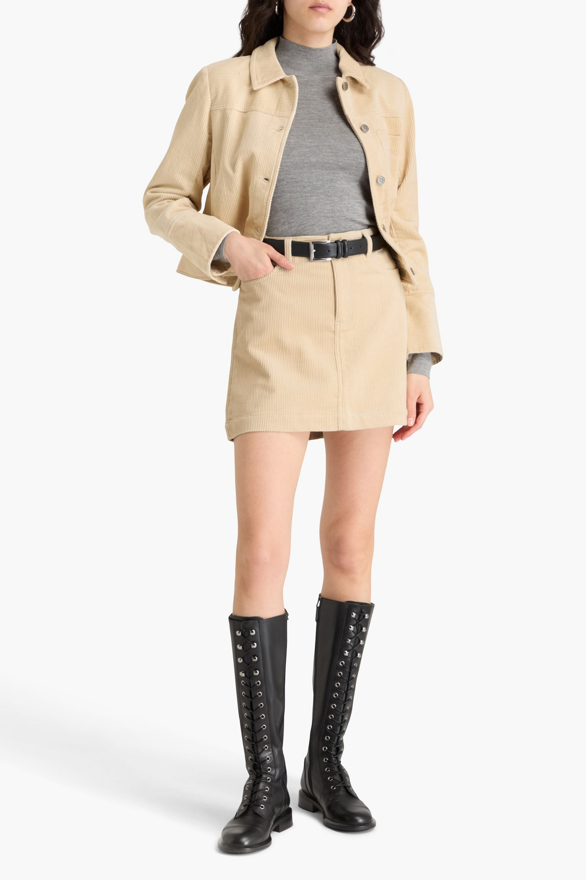 Alex Mill Camden cotton-corduroy mini skirt