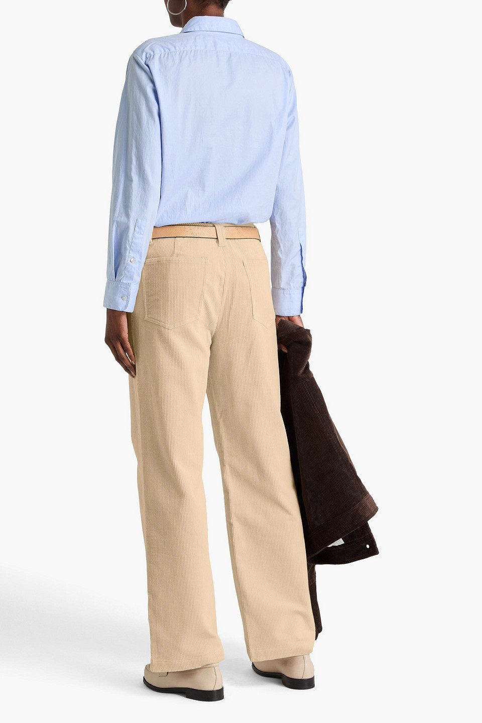 Alex Mill Camden Cotton-corduroy Straight-leg Pants In Beige