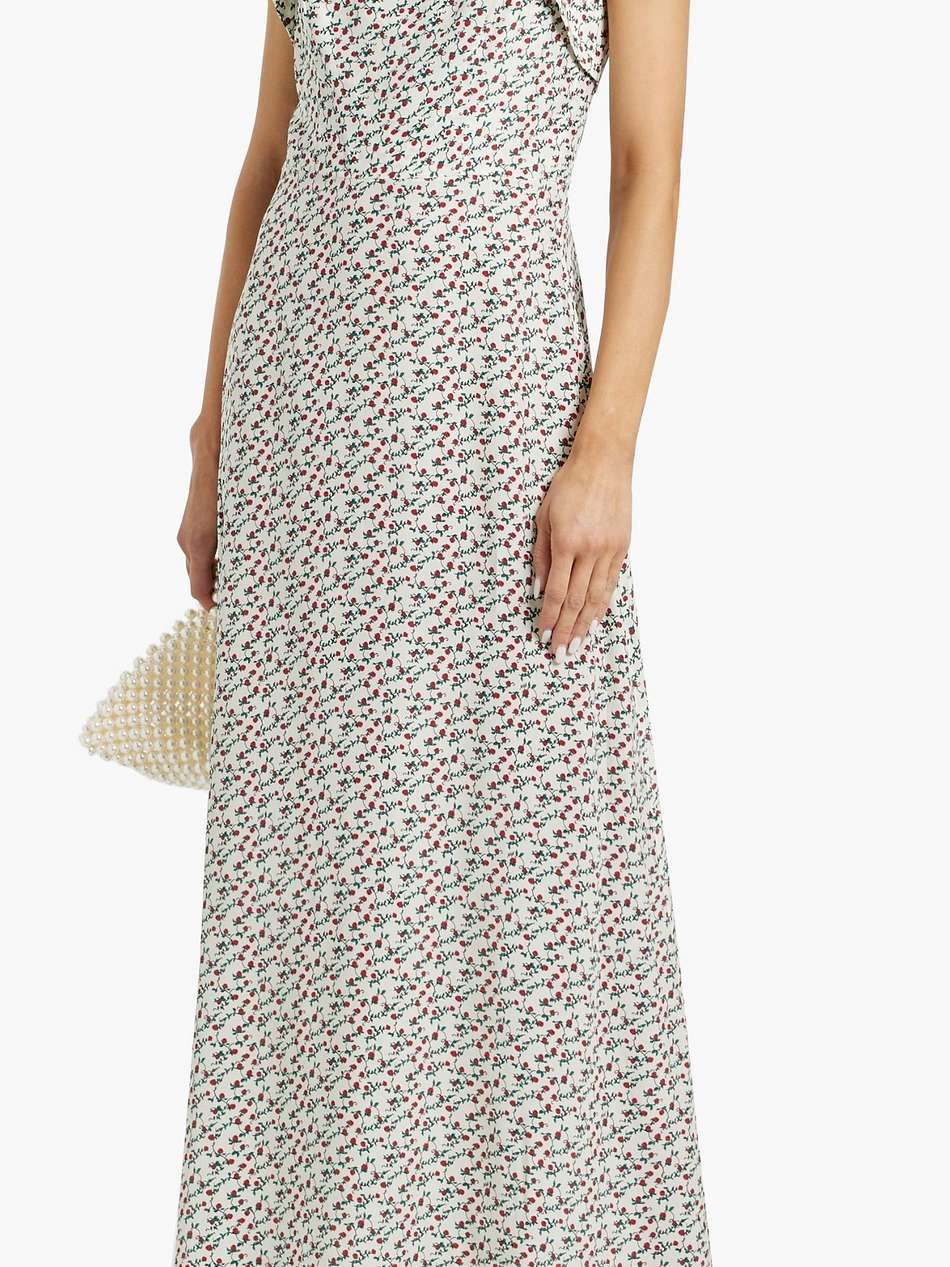 nora floral-print silk maxi dress