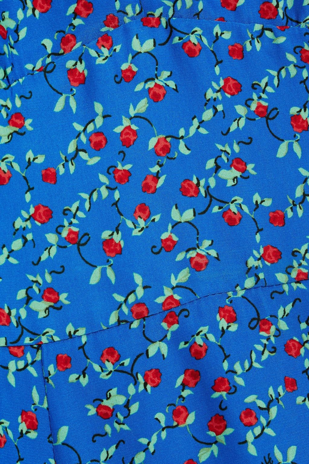 HVN Morgan floral-print silk mini dress