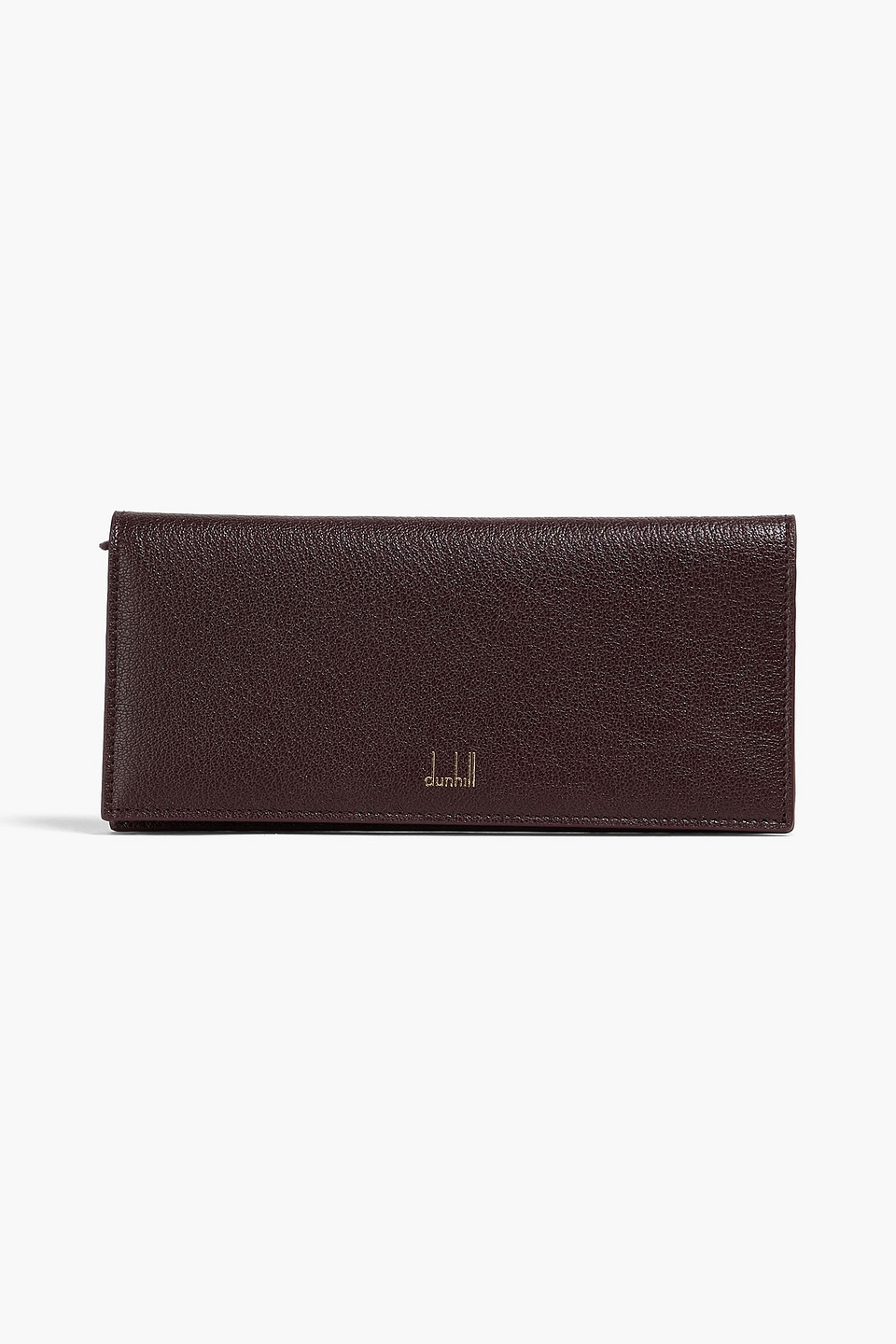 Dunhill Duke Pebbled-leather Continental Wallet In Burgundy