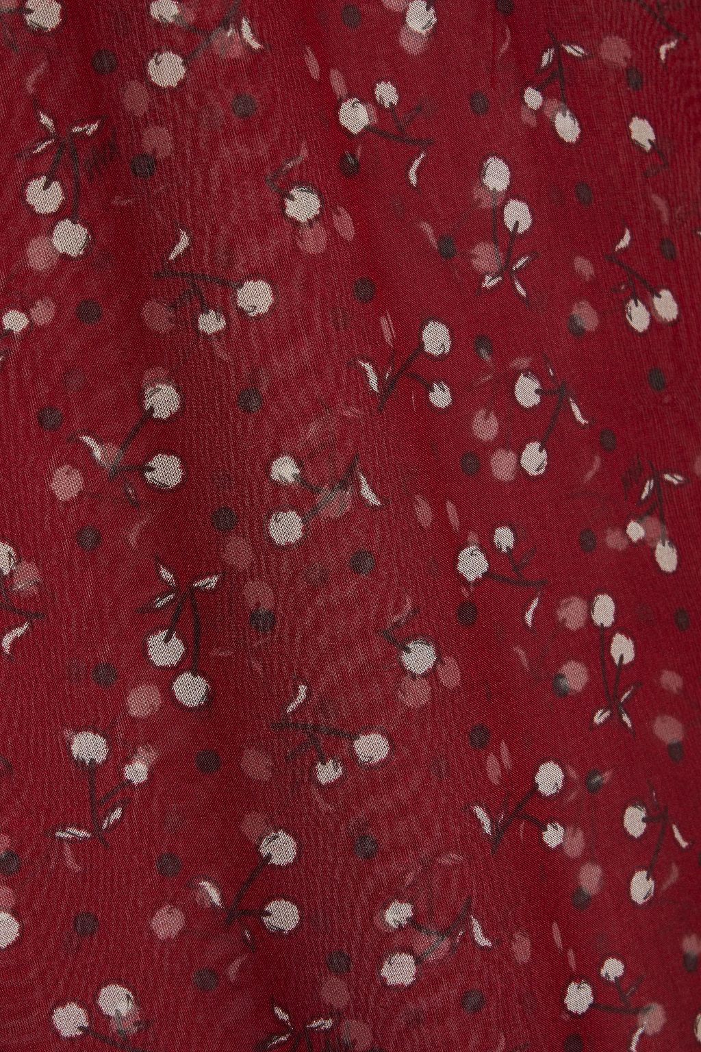 HVN Elizabeth printed silk-chiffon maxi dress