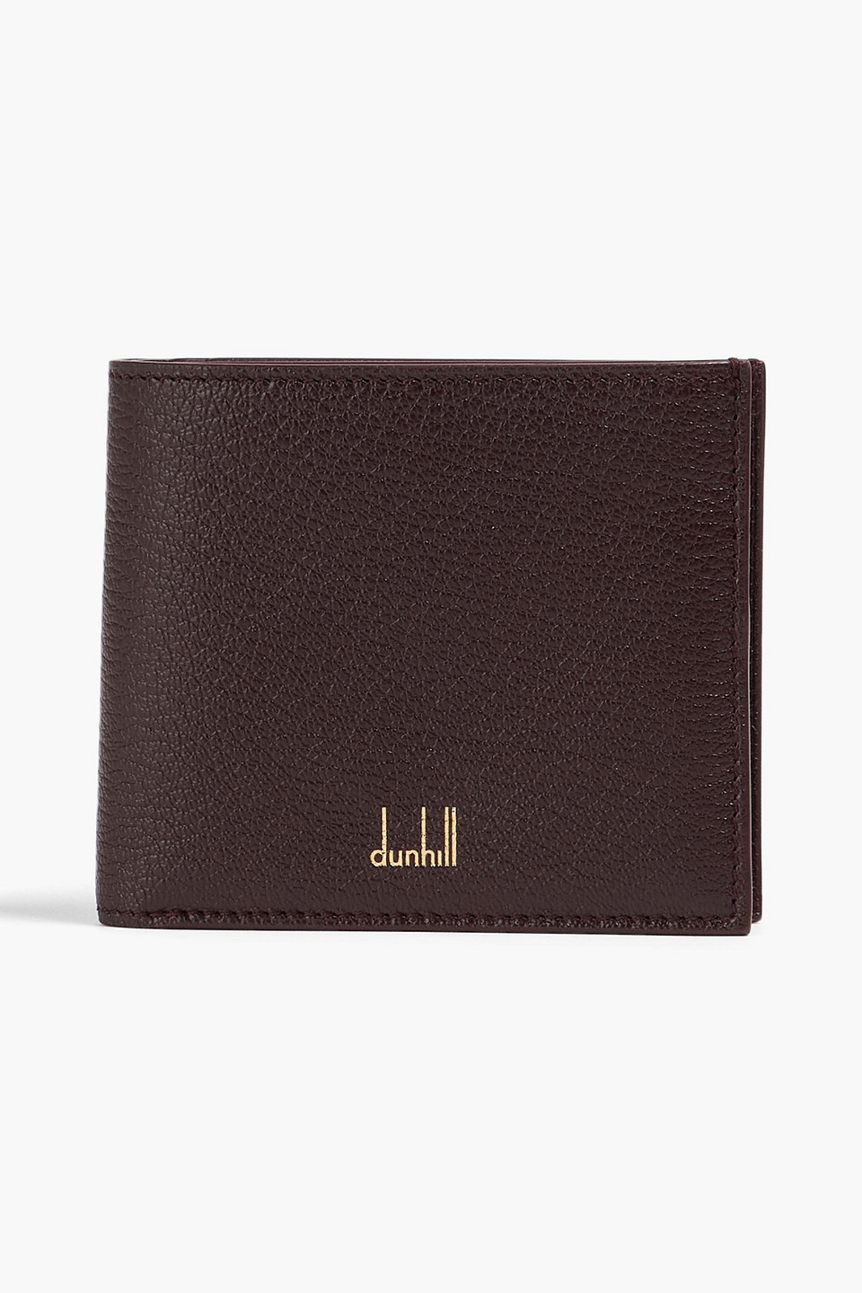 Dunhill Duke Textured-leather Wallet In Burgundy