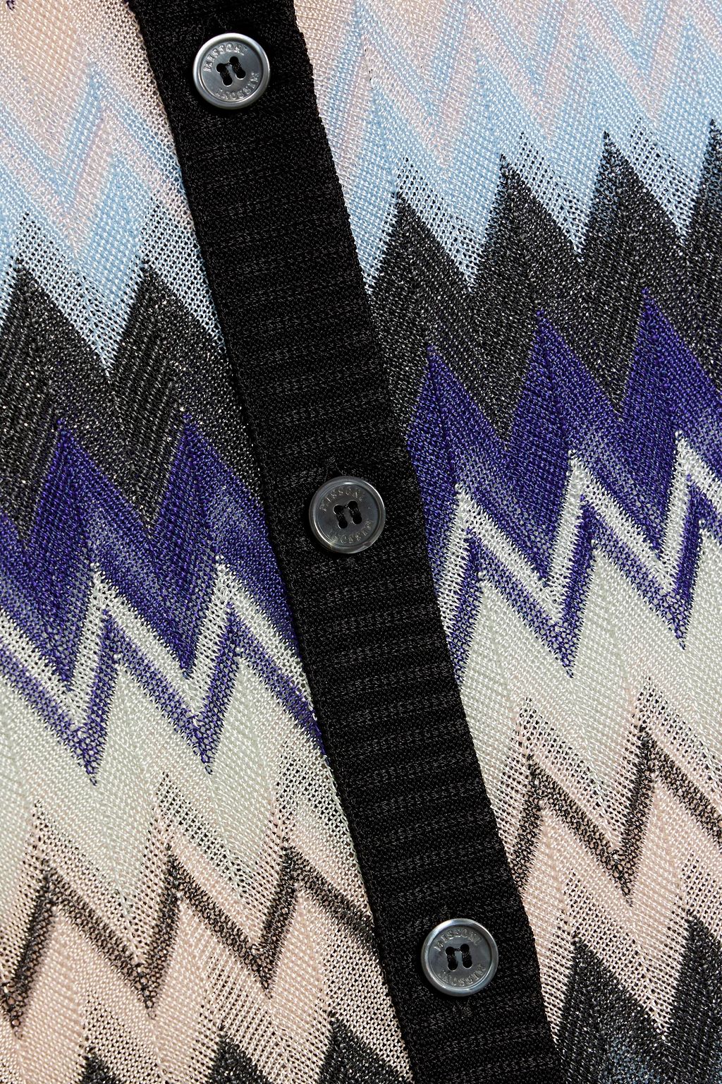 MISSONI Metallic crochet-knit cardigan