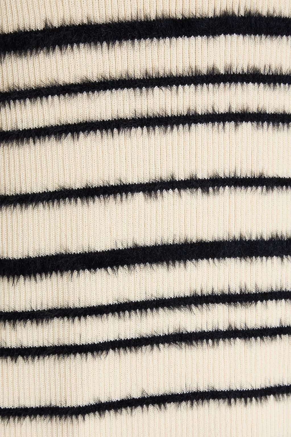 BY MALENE BIRGER Mailey striped intarsia cotton-blend mini dress