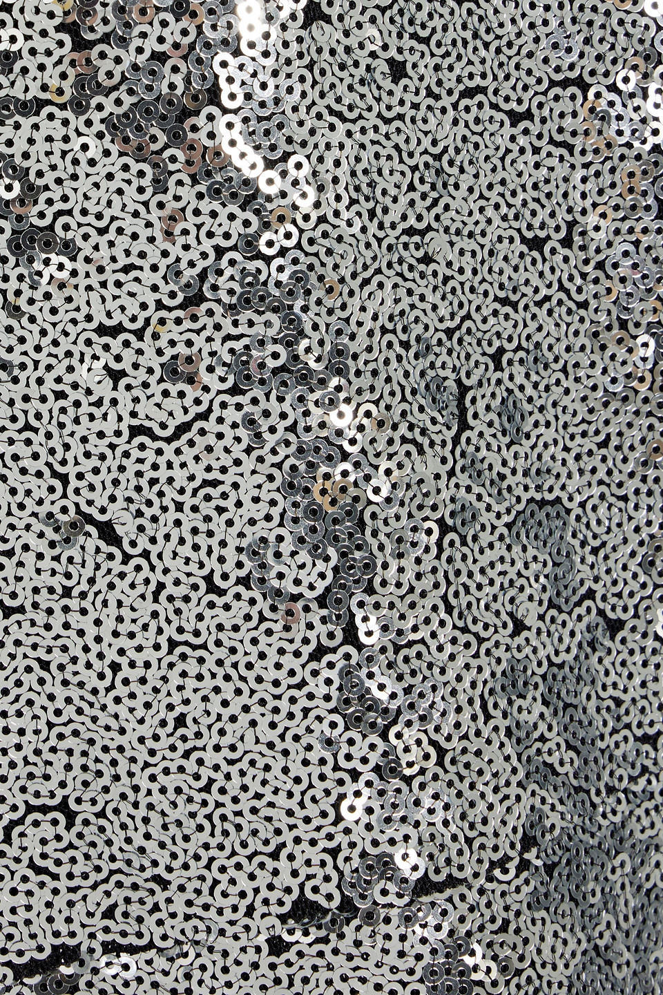 Hvn Ashley Sequined Tulle Mini Dress In Silver