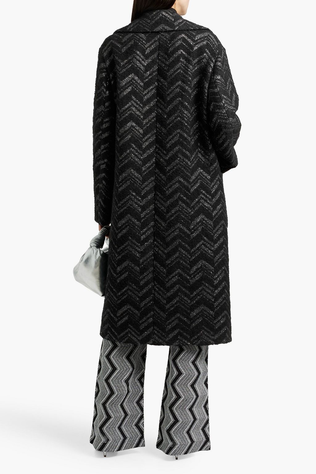 MISSONI Brushed metallic tweed coat