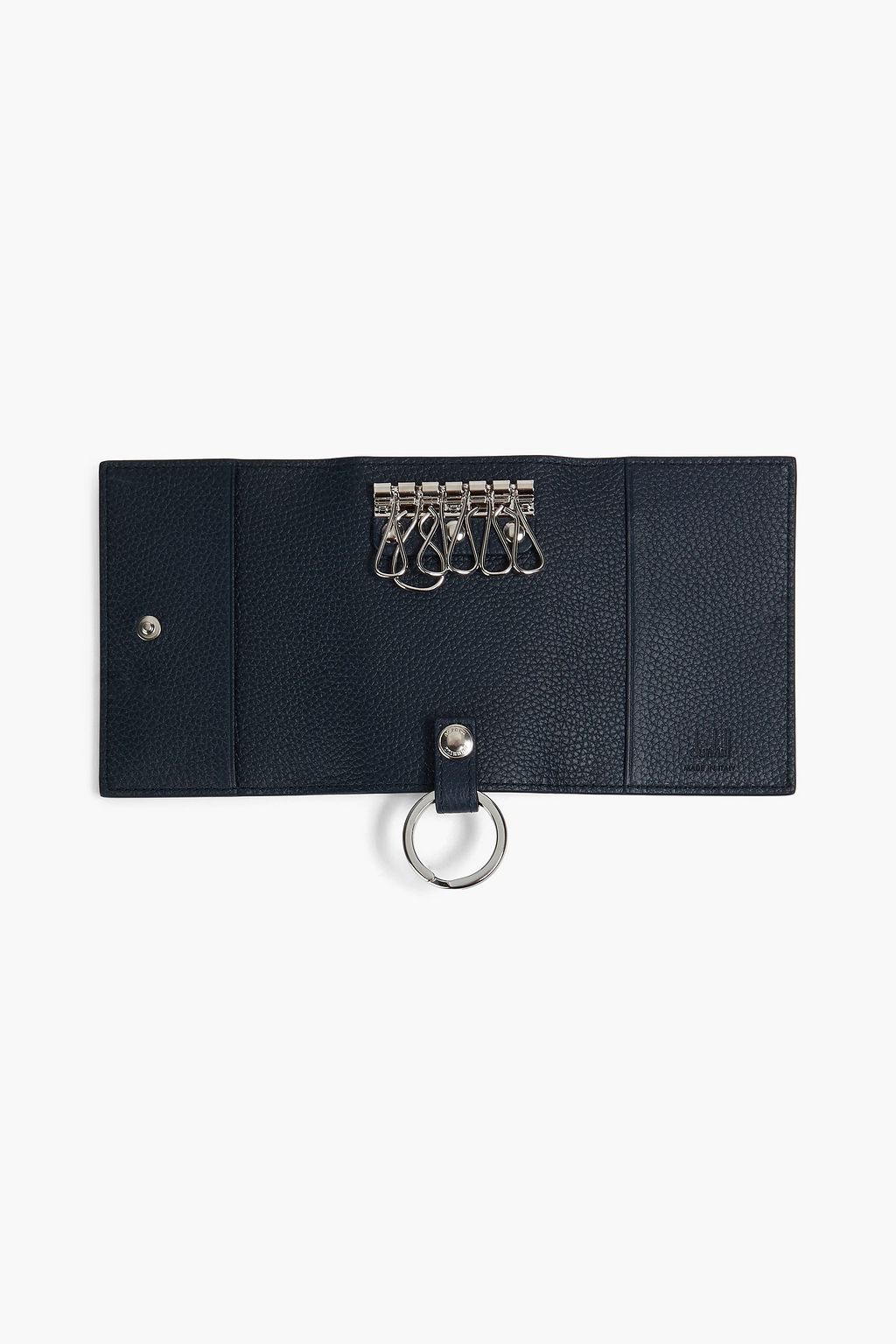 DUNHILL Belgrave textured-leather keychain
