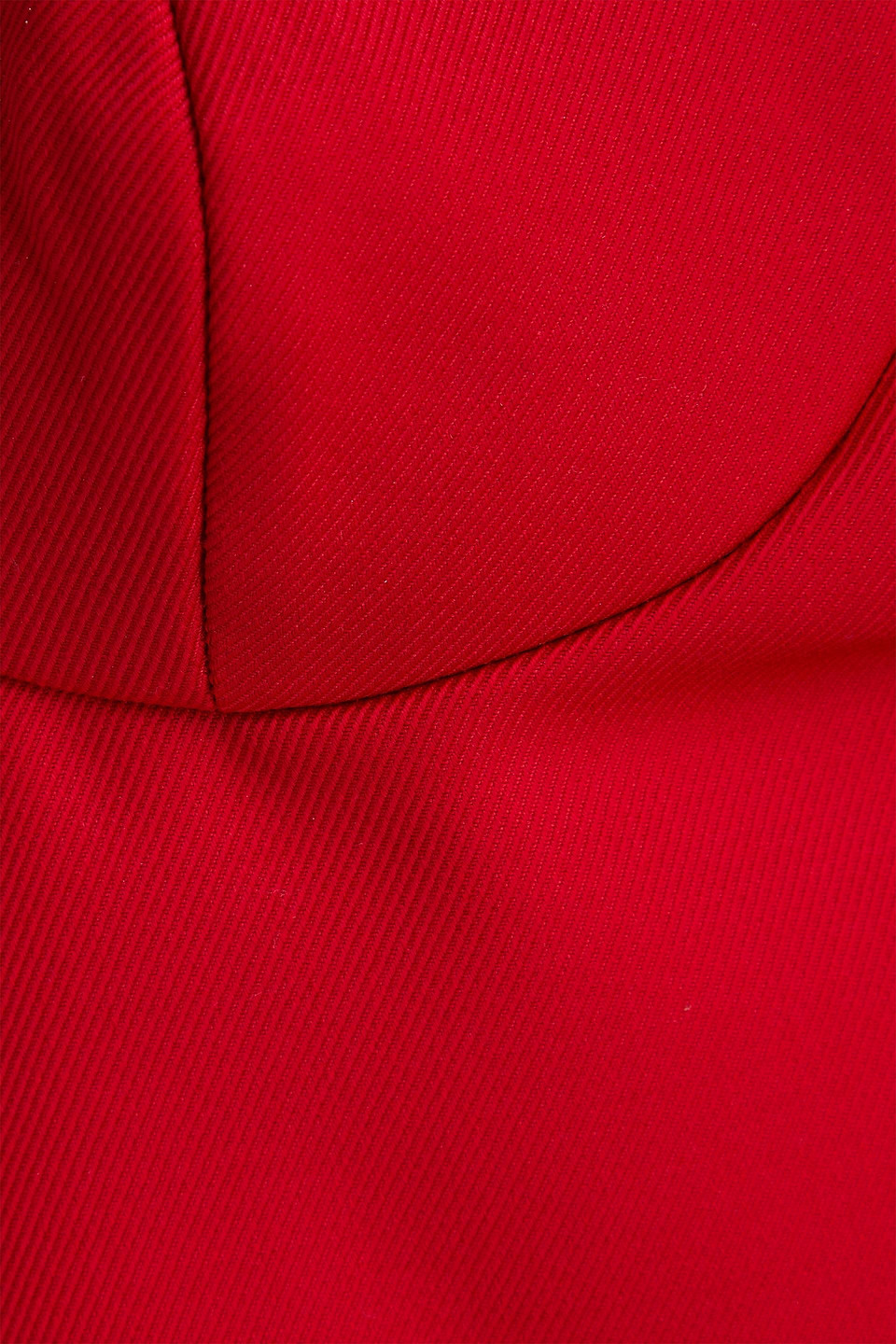 Magda Butrym Cup-detailed Wool-silk Mini Dress In Red