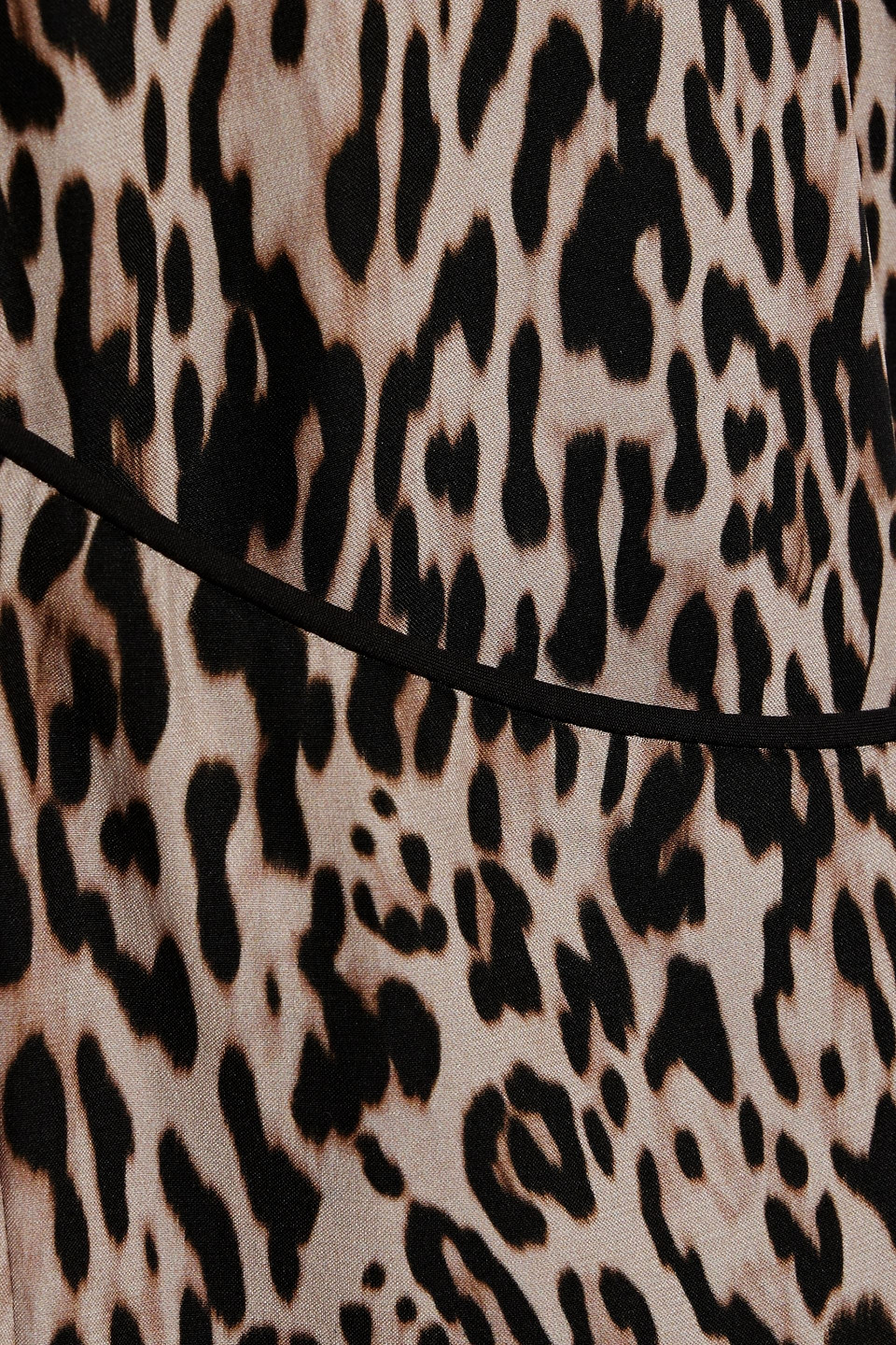 HVN MARIA LEOPARD-PRINT SILK MIDI DRESS
