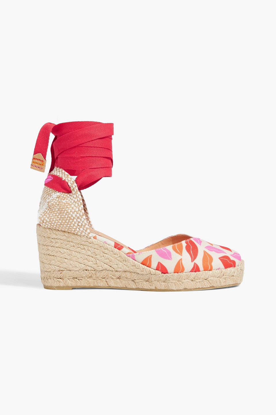 Castañer Chiara printed canvas wedge espadrilles