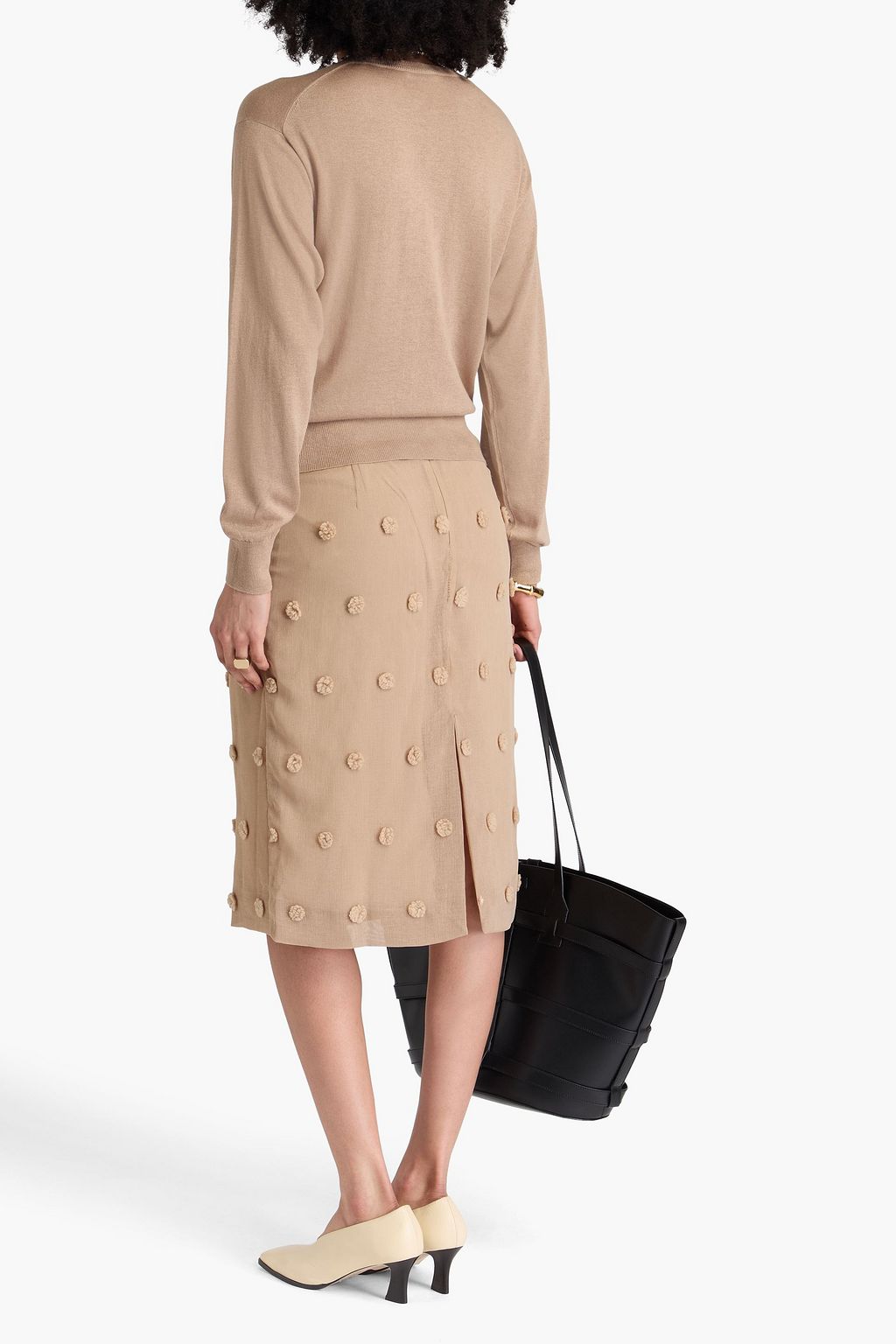 BY MALENE BIRGER كنزة رياضية من مزيج لايوسيل من "مانتيا"