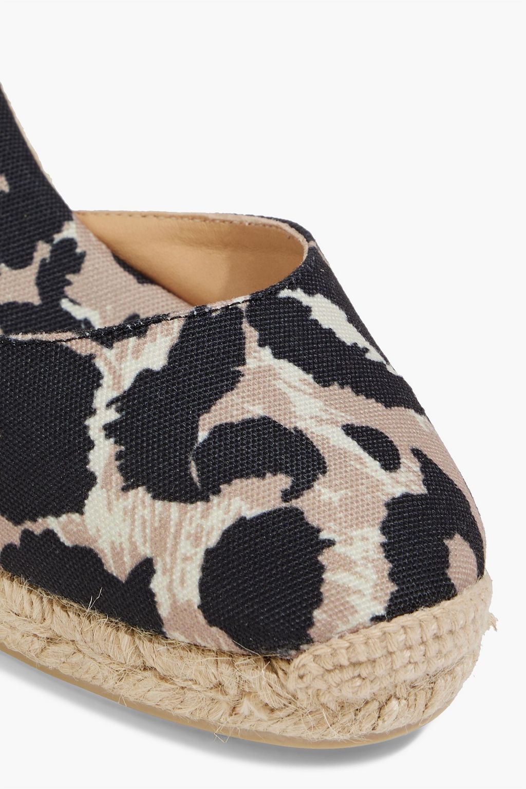 DIANE VON FURSTENBERG X CASTAÑER Carina leopard-print canvas wedge espadrilles