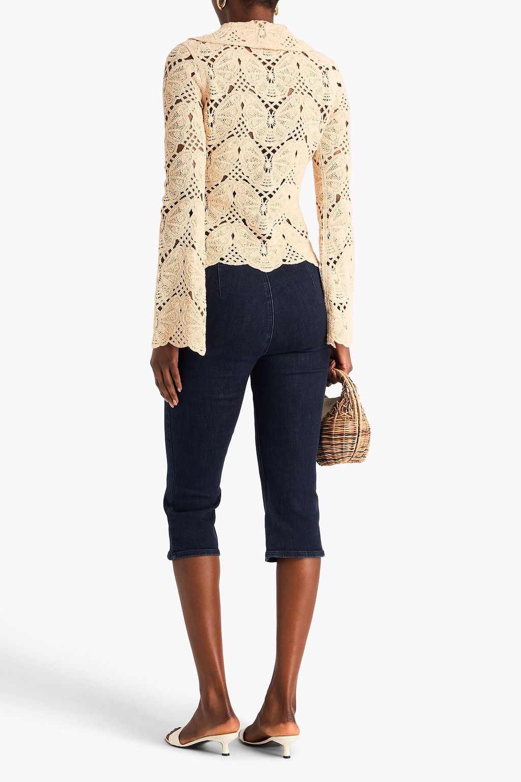 BY MALENE BIRGER قميص "جوينفيري" من القطن المشغول بالكروشيه