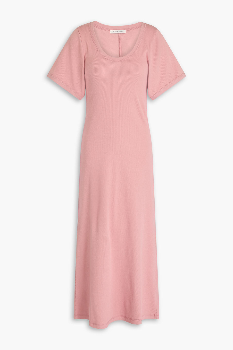 BY MALENE BIRGER ANAISSA RIBBED COTTON-BLEND JERSEY MIDI DRESS
