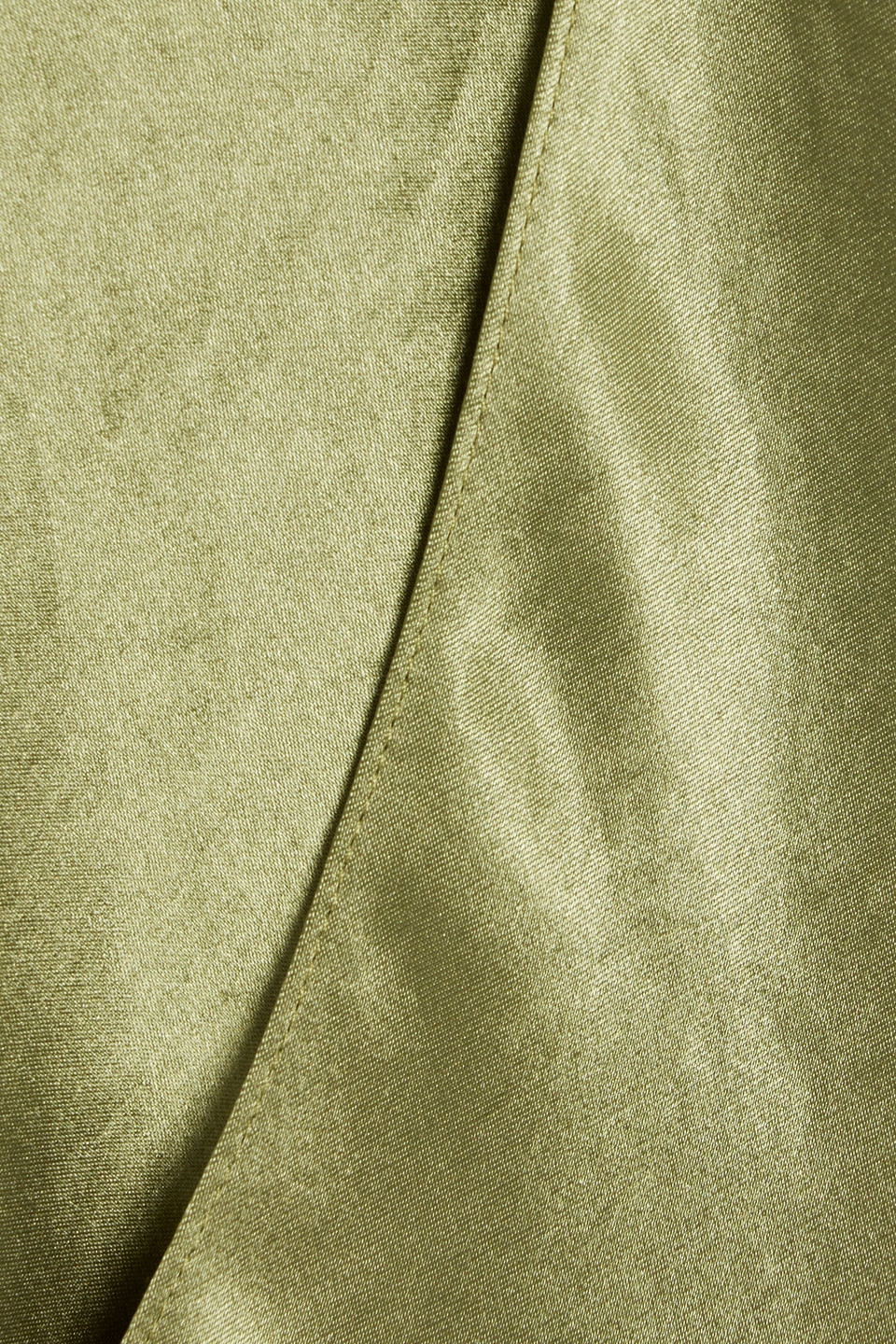 Vince Wrap-effect Crinkled-satin Top