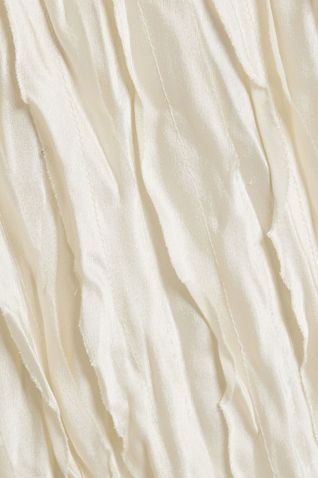 VINCE. Ruffled satin midi skirt