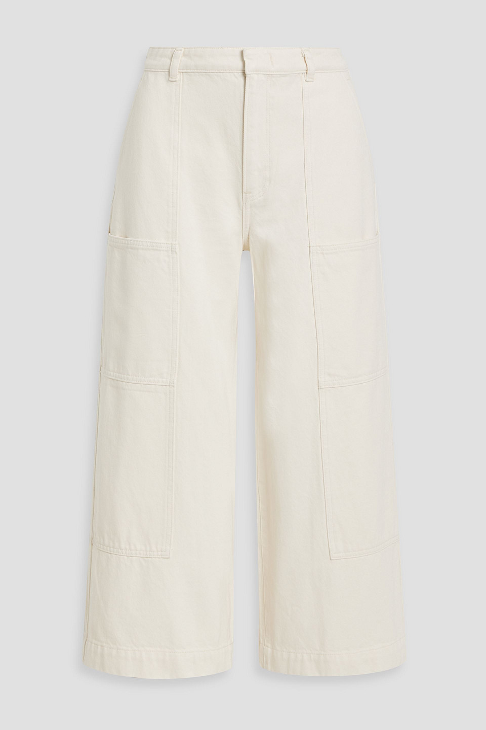 Vince Cropped High-rise Cargo Jeans
