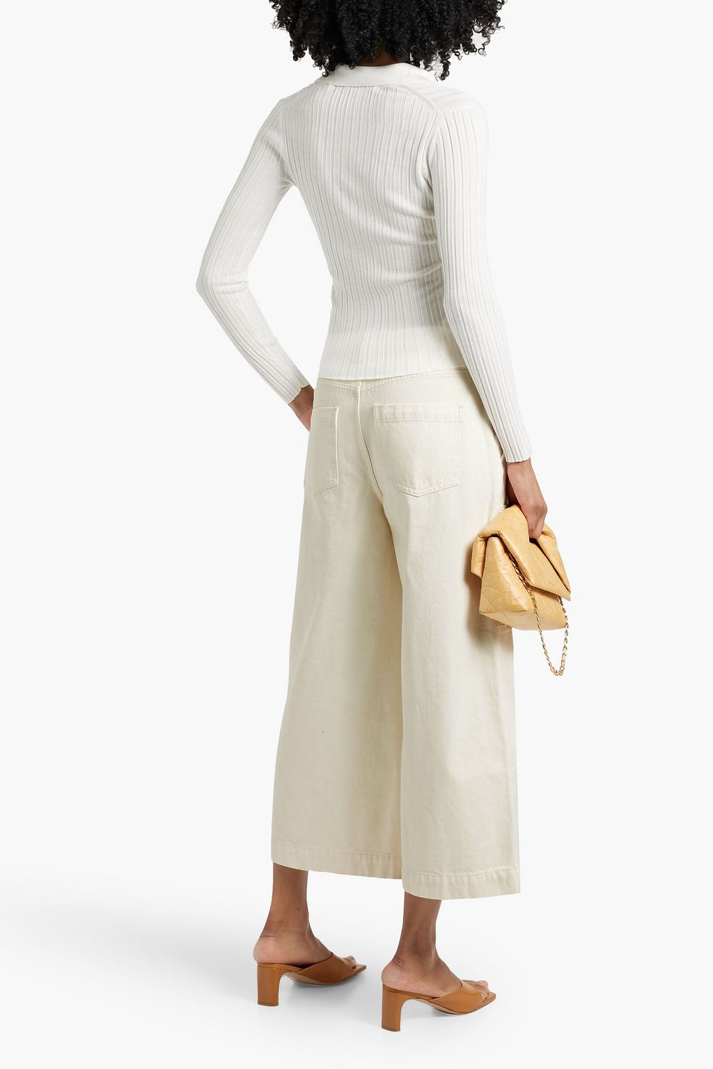 VINCE. Ribbed wool-blend top