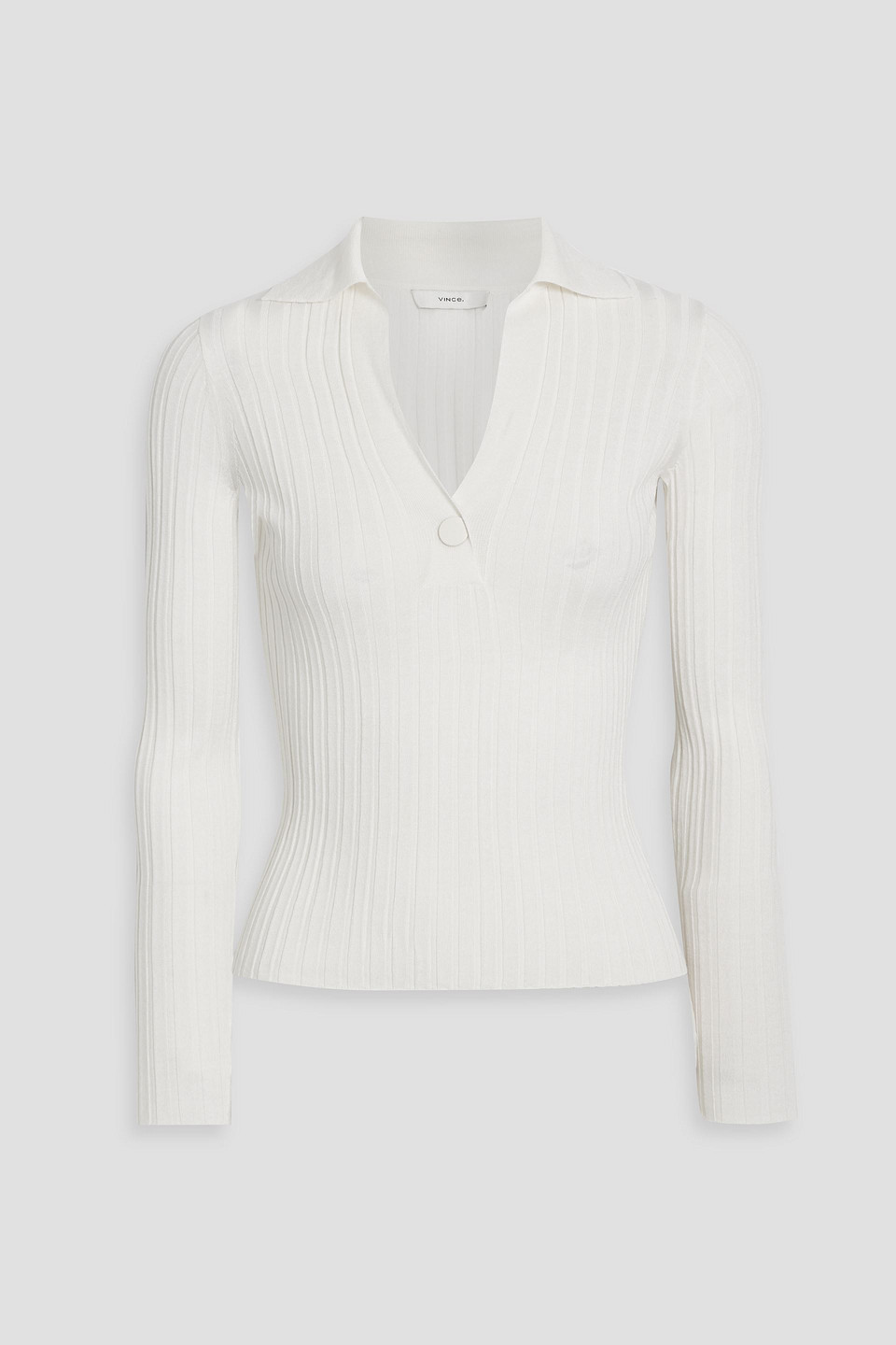 Vince Ribbed Wool-blend Top