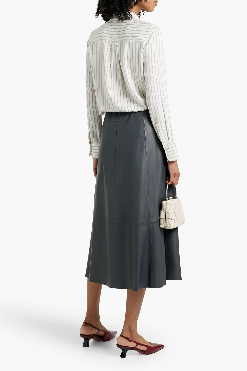Vince Striped Silk-blend Shirt